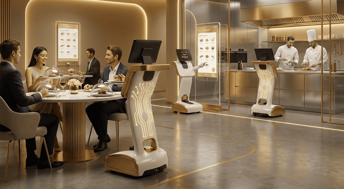 Robot phục vụ thông minh: Giải pháp tối ưu vận hành cho doanh nghiệp