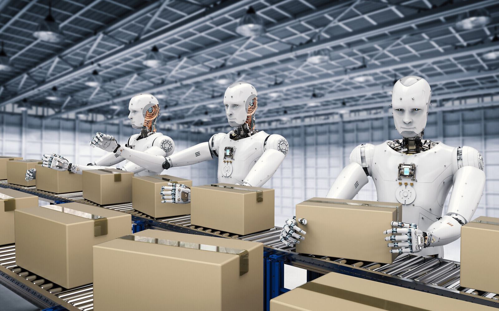 robot sẽ đảm nhận hầu hết các công đoạn như lắp ráp, kiểm tra sản phẩm và vận chuyển hàng hóa